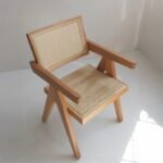 كرسي خارجي خشب زان 90×50سم