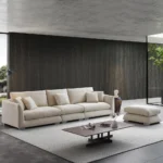 كنبة وبوف خشب زان 85×250سم