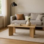 ترابيزة قهوة خشبية أنيقة 100 ×50 سم