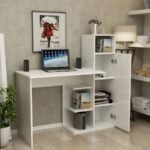 مكتب 122×40×120 سم - أبيض