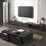 طقم ترابيزة تليفزيون مع ترابيزة قهوة