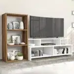 ترابيزة تليفزيون مع وحدة أرفف 35×150سم - ألوان متعددة