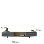 ⁦ترابيزة تليفزيون مع أرفف 35×180سم⁩ - الصورة ⁦3⁩