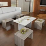 ترابيزة قهوة متداخلة- 5قطع 80×100سم من Verve-Home - main