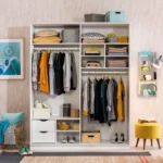 دريسينج روم 120×220سم MDF أسباني تصميم عصري للتخزين العمودي - main