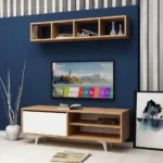 ترابيزة تليفزيون مودرن مع رف حائط 140سم من Verve-Home - main