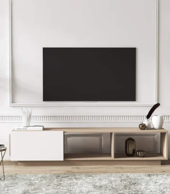 ترابيزة تليفزيون مودرن خشب MDF مقاس 160 سم | تصميم عملي وأنيق من Verve-Home - main
