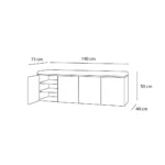 بانكيت جزامة 140×40سم - detail