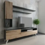 ترابيزة تليفزيون مع وحدة أرفف 180×30سم - main