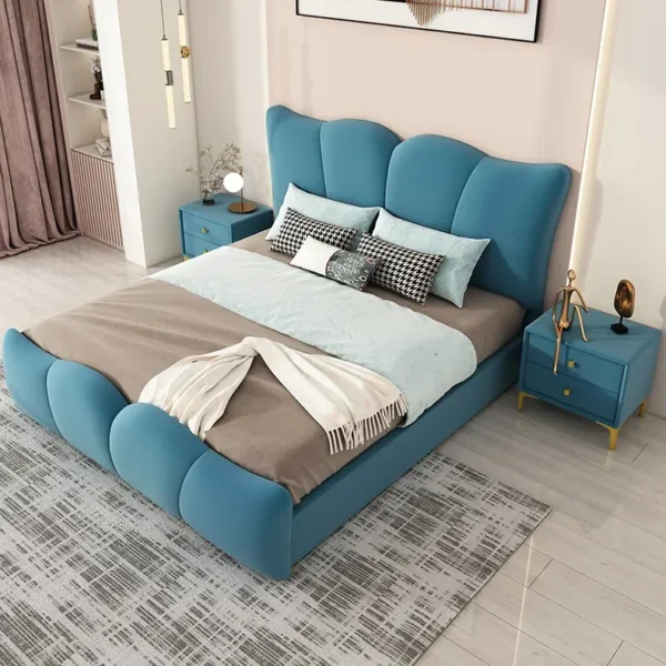 سرير خشب طبيعي - مقاسات متعددة - main