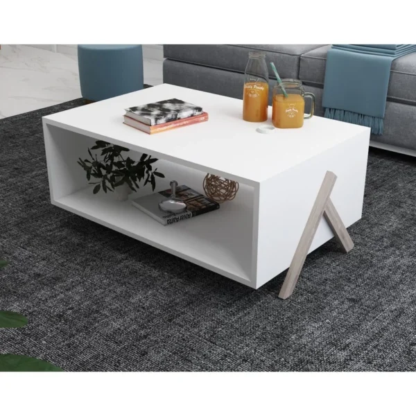 ترابيزة قهوة 60×90سم خشب زان وMDF من [Verve-Home] - main