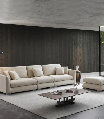 كنبة وبوف خشب زان 85×250سم - main