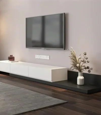 طاولة تليفزيون خشب MDF عرض 220 سم تصميم فريد للراحة وتجمعات عائلية مميزة Verve - main