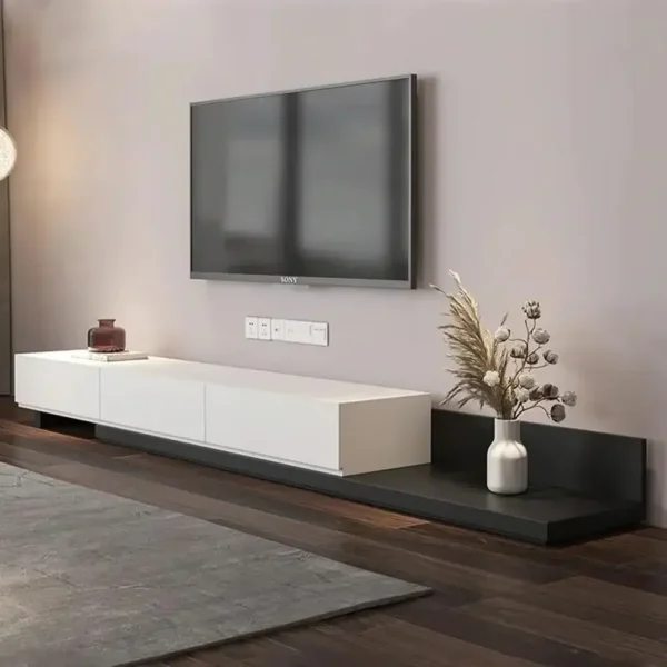 طاولة تليفزيون خشب MDF عرض 220 سم تصميم فريد للراحة وتجمعات عائلية مميزة Verve - main