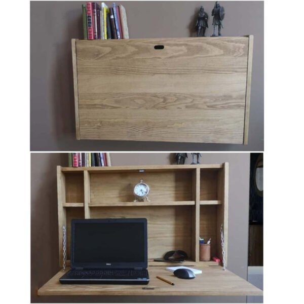 مكتب حائط معلق بتصميم عملي 80×18 سم – للكمبيوتر والاستخدام اليومي