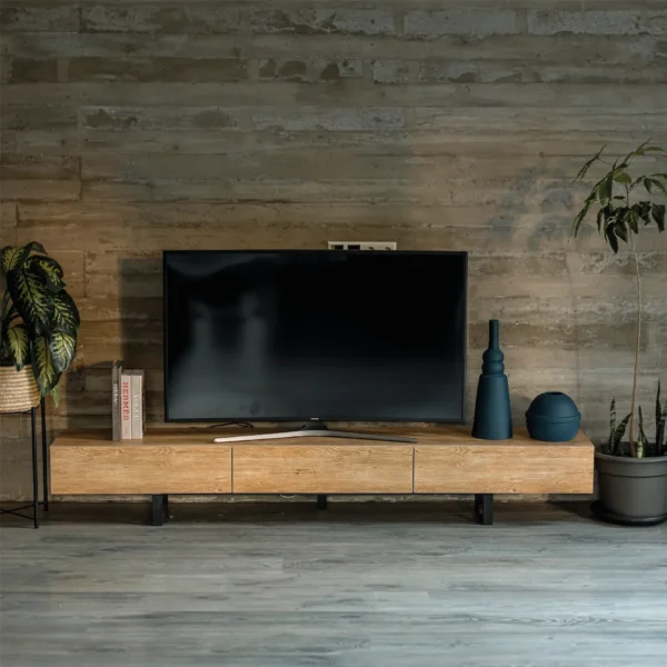 وحدة تليفزيون 200×40×40 سم بثلاثة أدراج