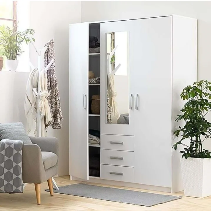 دولاب ملابس 160×220 سم للمساحات العصرية لتنظيم الملابس دولاب ملابس من فيرف هوم، عرض 160 سم وعمق 50 سم وارتفاع 220 سم