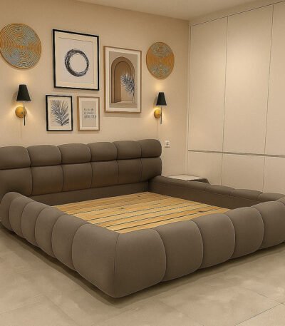 سرير مودرن بظهر متناسق