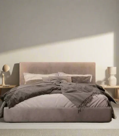 سرير مودرن بإطار هندسي