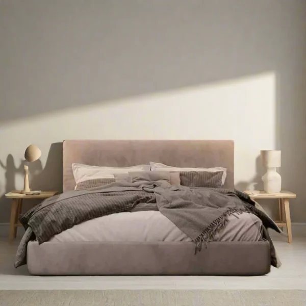 سرير مودرن بإطار هندسي