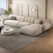 ركنة مودرن حرف L 300×180 سم في غرفة معيشة