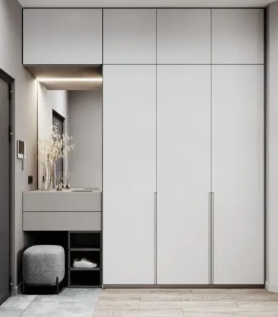 دولاب 240×240 سم مع تسريحة مدمجة